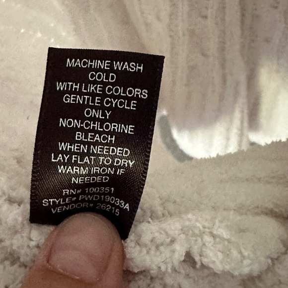 Buckle Black Ivory White Open Back Long sleeve Polyester Crew Neck Sweater Top - Picture 9 of 10